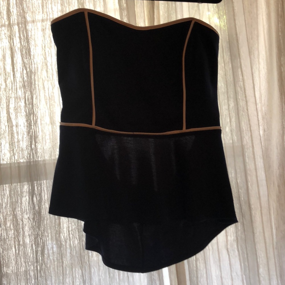 Tube top with back detail